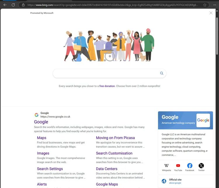 Bing пытается удержать “нелояльных” пользователей, мимикрируя под Google Bing пытается удержать “нелояльных” пользователей, мимикрируя под Google