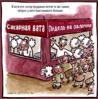 Сахарная вата Пудель на палочке